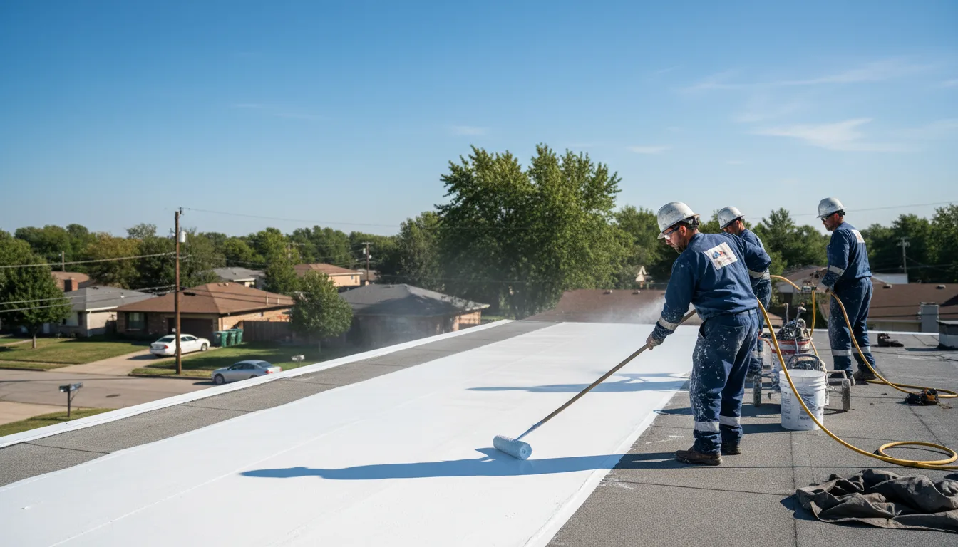 Commercial roof coating in Kensett, AR near me